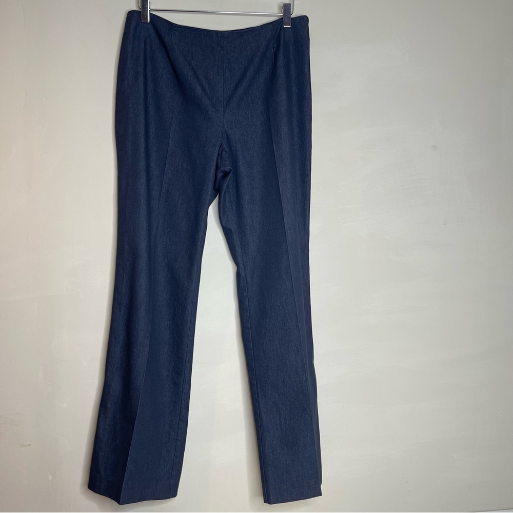 TravelSmith Pants Stretch Denim Side Zip Straight